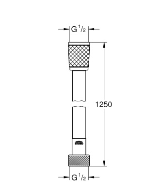 Душевой шланг Grohe Relexaflex 28150001 Хром