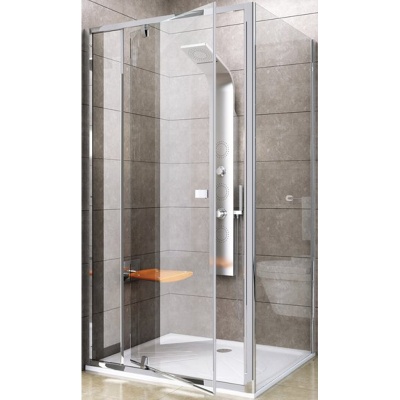 Cтенка для душевой кабины Ravak Pivot PPS-80 90G40C00Z1 профиль Хром стекло прозрачное