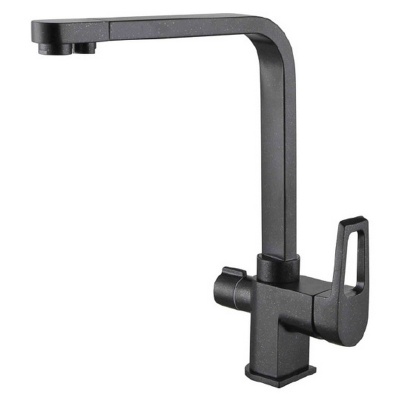 Смеситель для кухни ZorG Clean Water ZR 334 YF-BLACK Чёрный