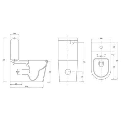 Унитаз компакт SSWW CT2046 с бачком и сиденьем Микролифт