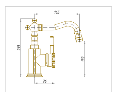 Смеситель для биде Bronze de Luxe Windsor 21688 Бронза