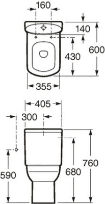 Бачок для унитаза Roca Dama Senso 34151B000 Белый