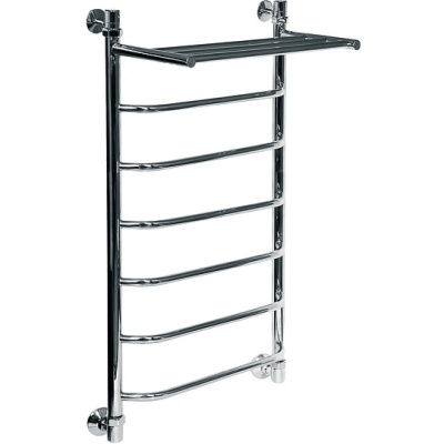 Водяной полотенцесушитель Ника Trapezium ЛТ/ВП 100x50 с полкой Хром