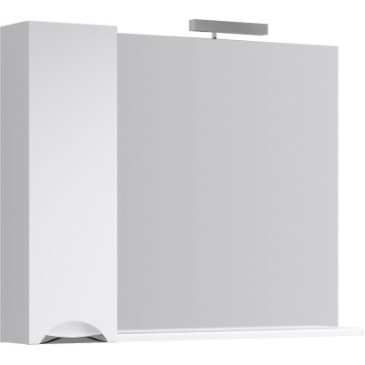 Зеркало со шкафом Aqwella Лайн 105 Li.02.10 Белое