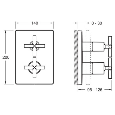 Смеситель для душа Jacob Delafon Modulo E98728-CP Хром
