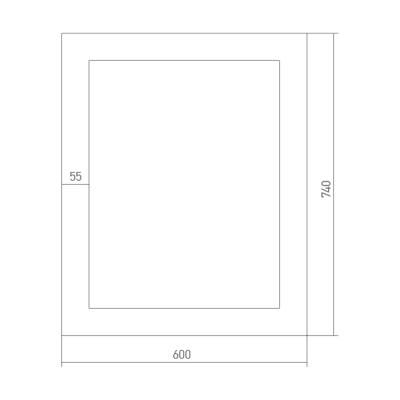 Зеркало Mixline Багет Вояж 60 527449 Бежевое с пескоструйным рисунком