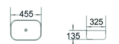 Раковина SantiLine 46 SL-1047 Белая