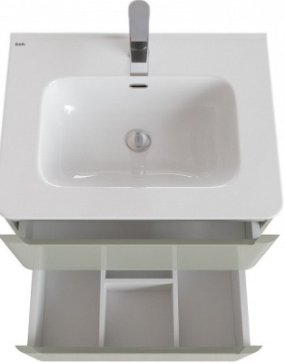 Тумба с раковиной Iddis Edifice 60 подвесная Фисташково-серая