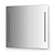 Зеркало Evoform Lumline 75х80 с подсветкой