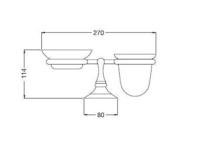 Стакан Bugnatese Performa tradizionale 24801 CR (Хром)