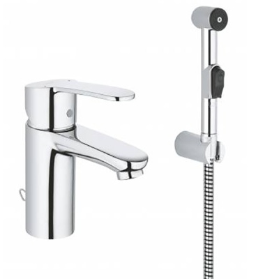 Смеситель для раковины Grohe Eurostyle Cosmopolitan 23549000 с гигиеническим душем Хром