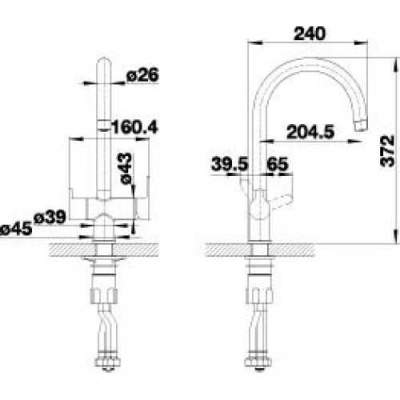Смеситель для кухни Blanco Trima 526268 Белый
