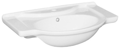 Тумба c раковиной Bellezza Дрея 85 с бельевой корзиной Белая