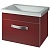 Тумба под раковину Какса-А Хилтон 60 004022 подвесная Бордовая