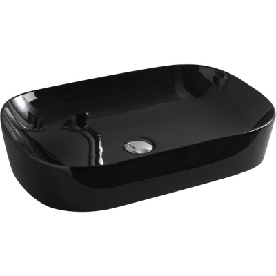 Раковина Artceram Ghost 65 GHL002 03 00 Черная глянцевая