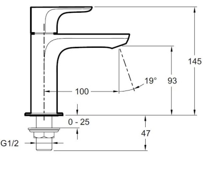 Смеситель для раковины Jacob Delafon Aleo E72288-CP Хром