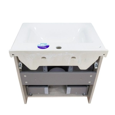 Тумба с раковиной Comforty Парма 60 4143490 подвесная Дуб дымчатый