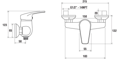 Смеситель Ravak Neo NO 032.00 хрмо