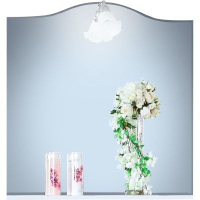 Зеркало Бриклаер Лючия 80 Белое глянцевое