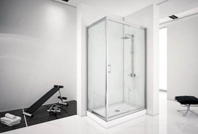 Душевой уголок Aquanet Alfa NAA1131 140x80 профиль Хром стекло Прозрачное