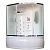 Душевая кабина Royal Bath ALP 150х100 RB150ALP-C-CH-L с гидромассажем стекло матовое задняя стенка Белая