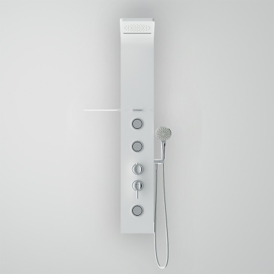 Душевая панель AM.PM Joy W85P-2-136AW Белая матовая
