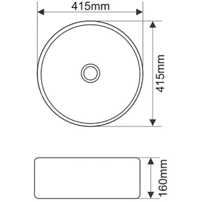 Раковина Melana 41 MLN-7076SP-1 Белая, Серебро