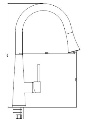 Смеситель для кухни Seaman Eco Koblenz SSN-2137P Сталь