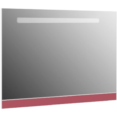 Зеркало Gemelli Logic 108 с подсветкой Розовое