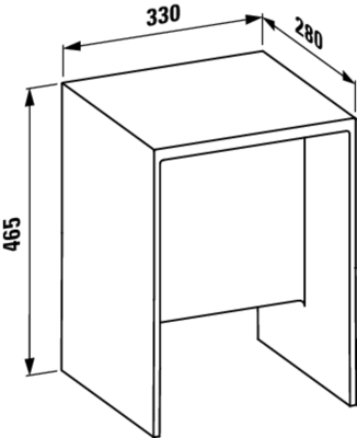 Табурет Laufen Kartell 3.8933.0 прозрачный