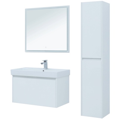 Комплект мебели для ванной Aquanet Nova Lite 90 243233 подвесной Белый