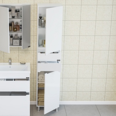 Шкаф пенал СанТа Лондон 40 Белый