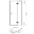 Душевая дверь в нишу WasserKRAFT Aller 120x200 R 10H05RBLACK MATT Хром