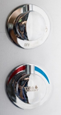 Душевая кабина WeltWasser WW500 Emmer 11015 110x110 10000003286 профиль Хром стекло прозрачное