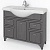 Тумба под раковину Какса-А Патина Классик 105 004487 Серая с черным