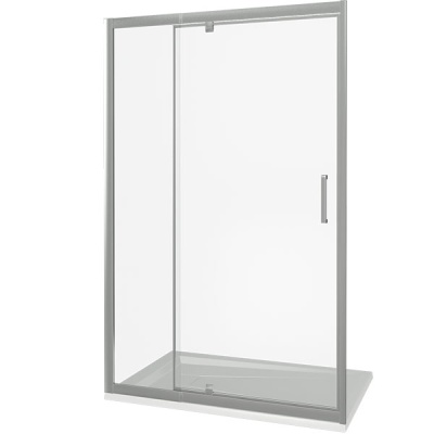 Душевая дверь в нишу Good Door Orion WTW-PD-120 120 профиль Хром стекло прозрачное