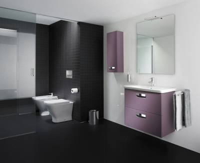 Тумба под раковину Roca The Gap 70 ZRU9302741 подвесная Фиолетовая