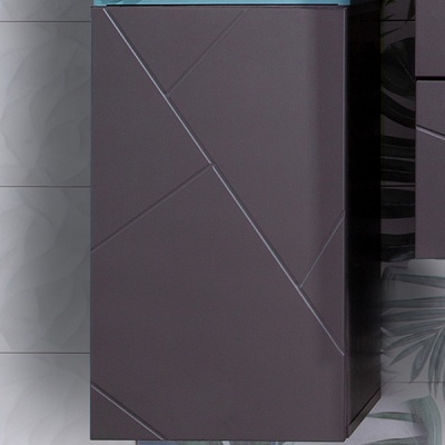 Подвесной шкаф Бриклаер Кристалл 60 подвесной Ясень Анкор темный