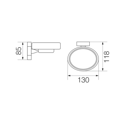 Мыльница Veragio Bonjour VR.BNR-7850.CR Хром