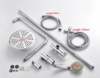 Душевая система Frap F2405 без смесителя Хром