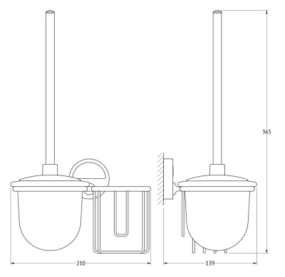 Держатель освежителя воздуха FBS Luxia 059 Хром