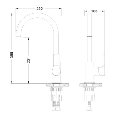 Смеситель для кухни Lemark Aura LM0605C Хром