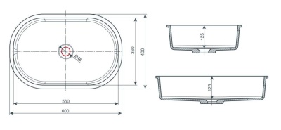 Раковина Kolpa San Olivia Un 60 Белая