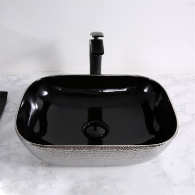 Раковина-чаша Mira 46 MR-4632BS Черная Серебро