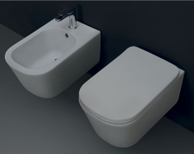 Биде Kerasan Tribeca 5125 подвесное с одним отверстием под смеситель