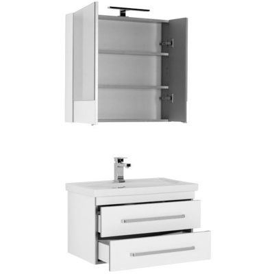 Комплект мебели для ванной Aquanet Сиена 70 196507 подвесной Белый