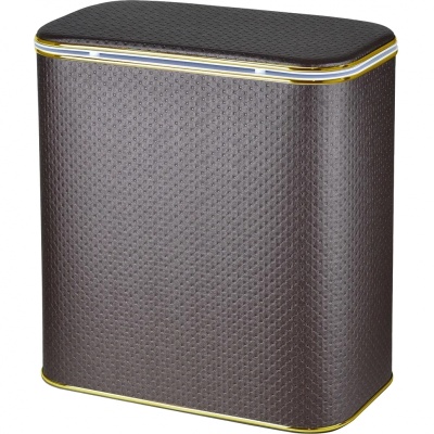 Корзина для белья Cameya Punto PCG-M-9 с микролифтом средняя Шоколад, кант золото