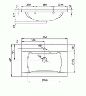 Тумба с раковиной Ravak Classic II 70 Set SD 70508021 Белый глянец