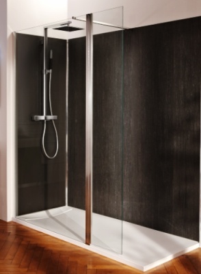 Душевая перегородка Jacob Delafon Contra 180 C22WP140-GA профиль Хром стекло прозрачное