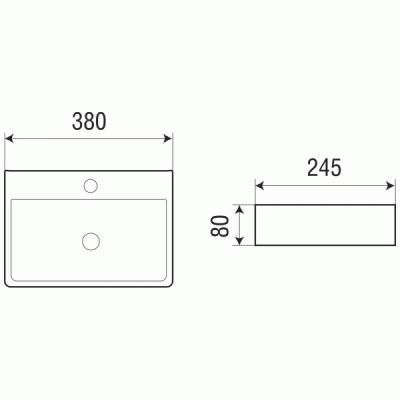 Раковина WeltWasser Aisbach 5075 38 10000003881 Белый глянец